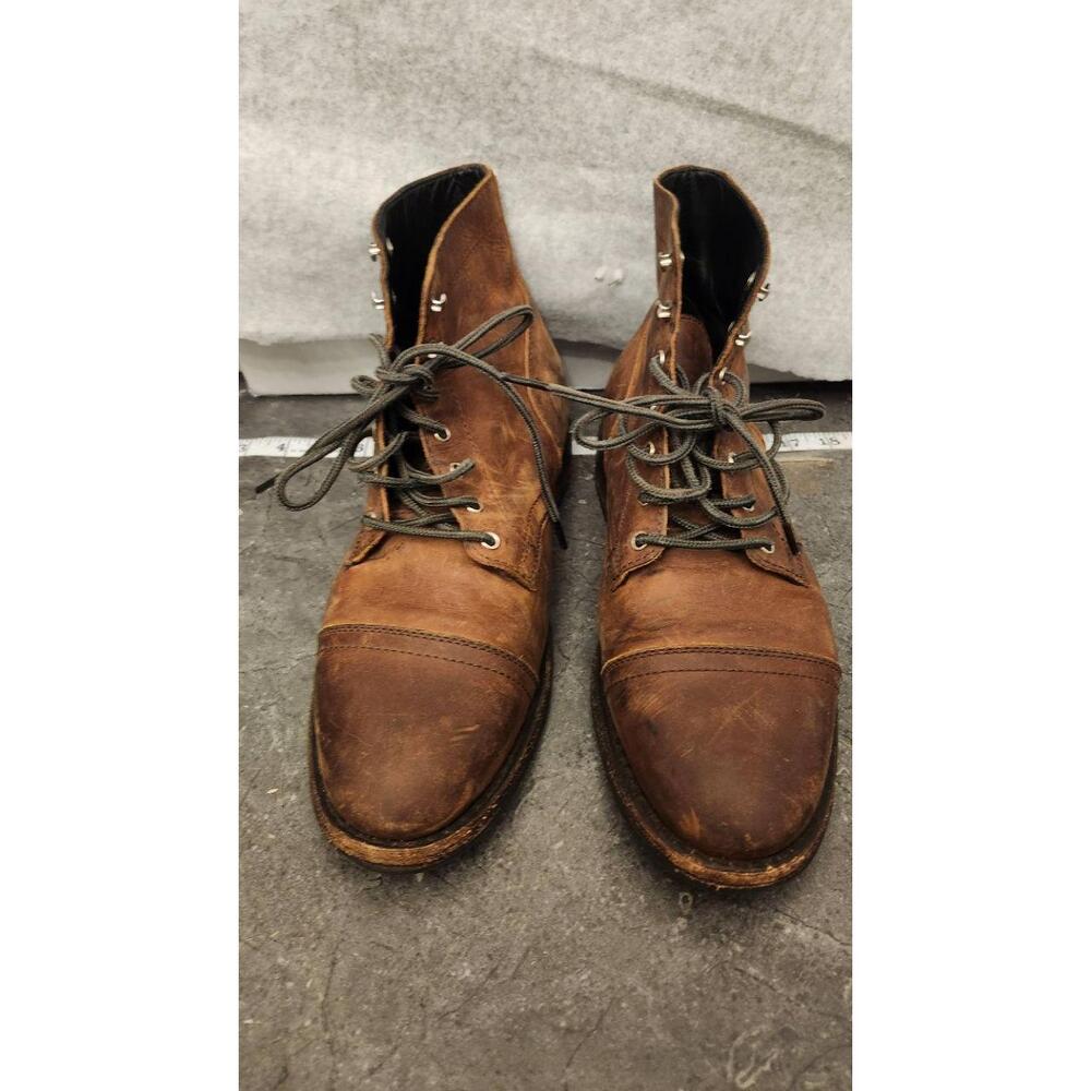 THURSDAY BOOT CO Mens Size 11 Brown Cap Toe Lace Up Leather Workwear Boots